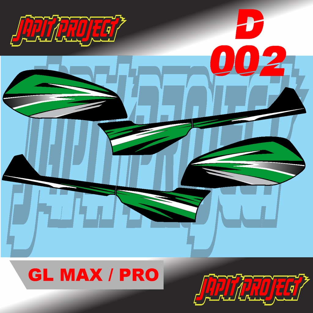STRIPING VARIASI STIKER CUSTOM MOTOR GL PRO MAX DESAIN MINIMALIS-02 NPT