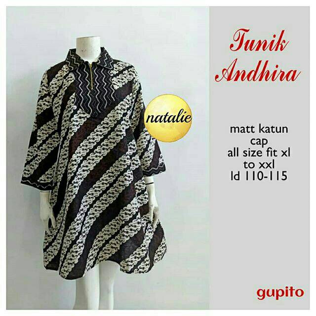 Tunik Batik Wanita Kekinian/Tunik Batik Modern/ Atasan Batik Wanita Kantoran