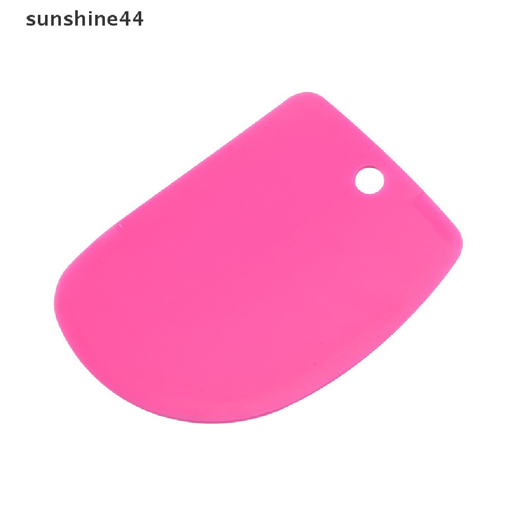 Sunshine 3PCS / Set Spatula / Scraper Kue / Fondant DIY Bahan Plastik