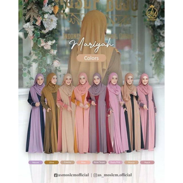 Baju gamis wanita Maryah By As moslem