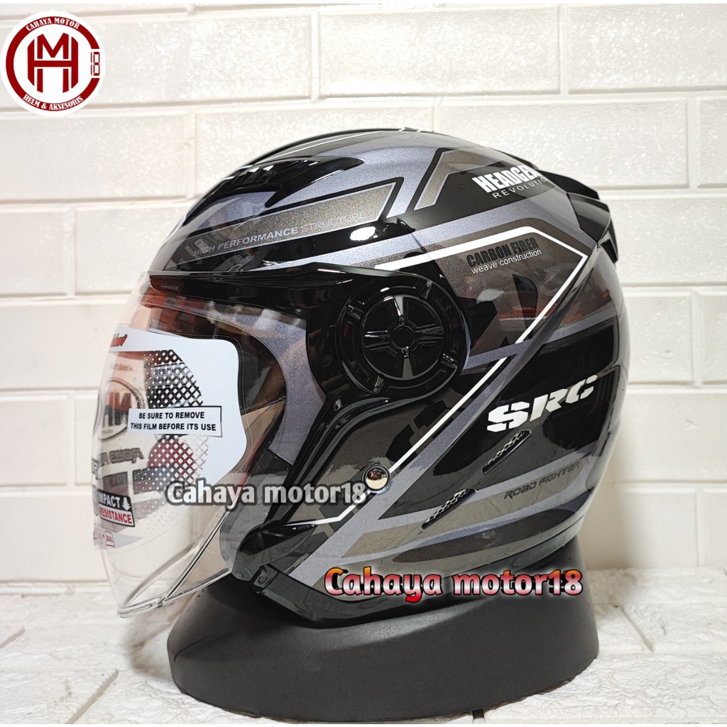 HELM NHK GLADIATOR TOURING DARK GREY|HALF FACE