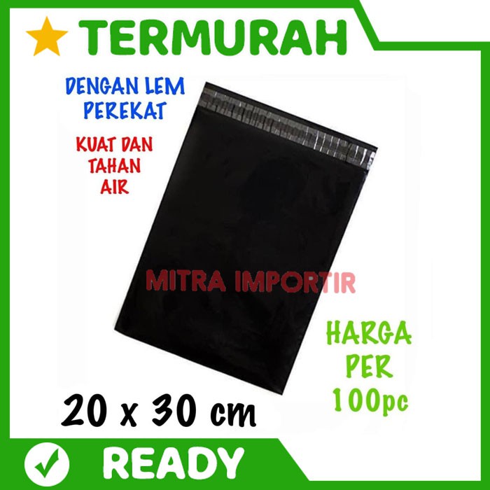 

Mitra Importir Kantong plastik online amplop plastik online polymailer +lem uk 20x30 isi 100pc