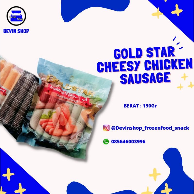 

GOLDSTAR CHEESY CHICKEN SAUSAGE 150GR