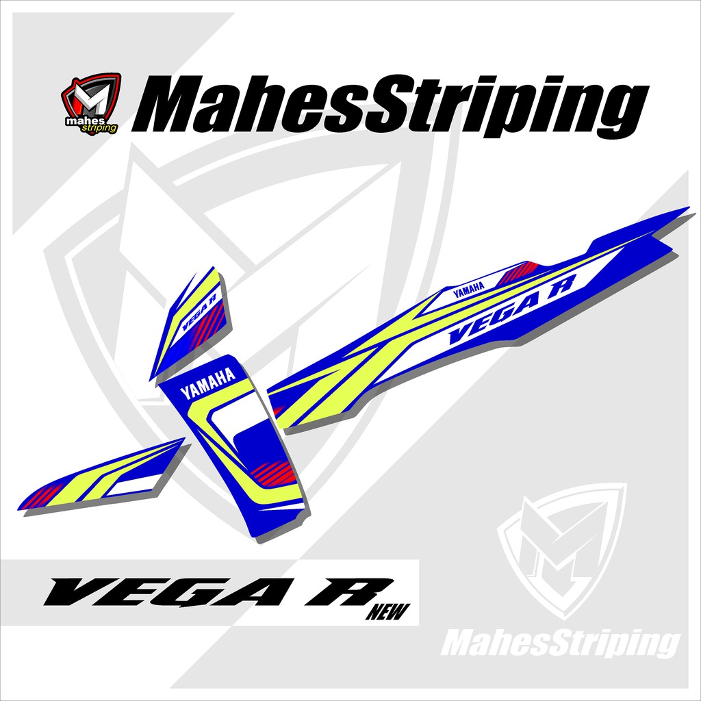 Striping Vega R New Stiker Variasi List Motor Motif Racing Mhs 01 Shopee Indonesia