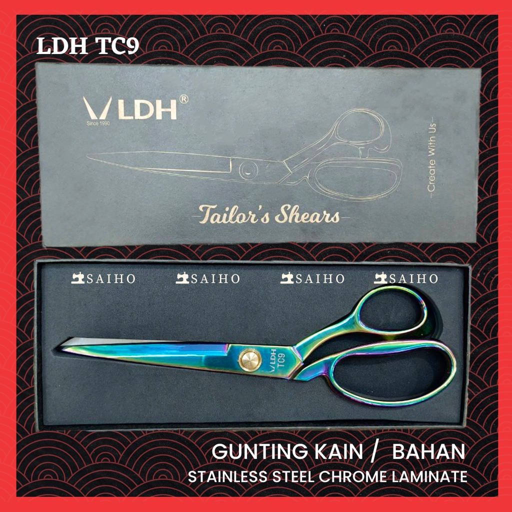 [LDH] Gunting Kain / Bahan Stainless Steel - Prism Fabric Shears 10 inch