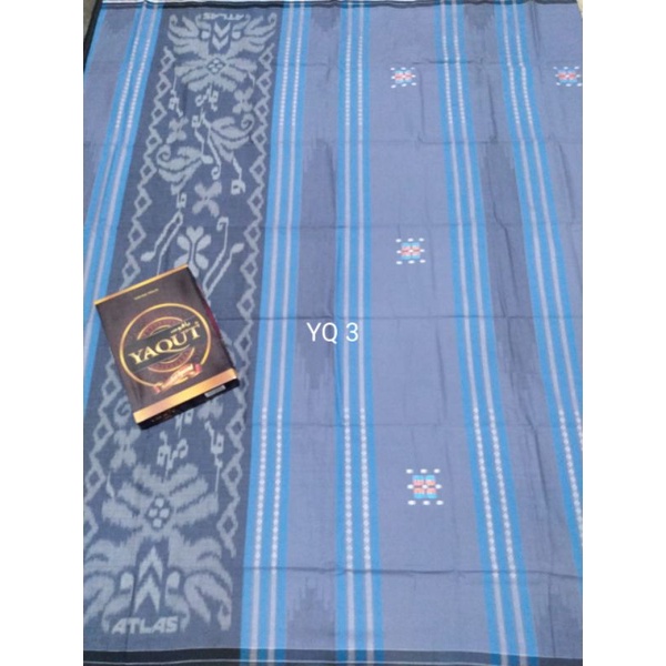 SARUNG ATLAS YAQUT MOTIF SONGKET JACQUARD BKN BHS ARDAN DONGGALA MUSTAMIN AFKIR