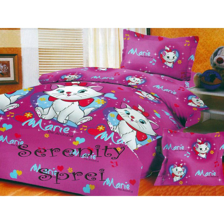 Sprei LOKAL KATUN Motif Kucing Marie Uk 160x200 T 30