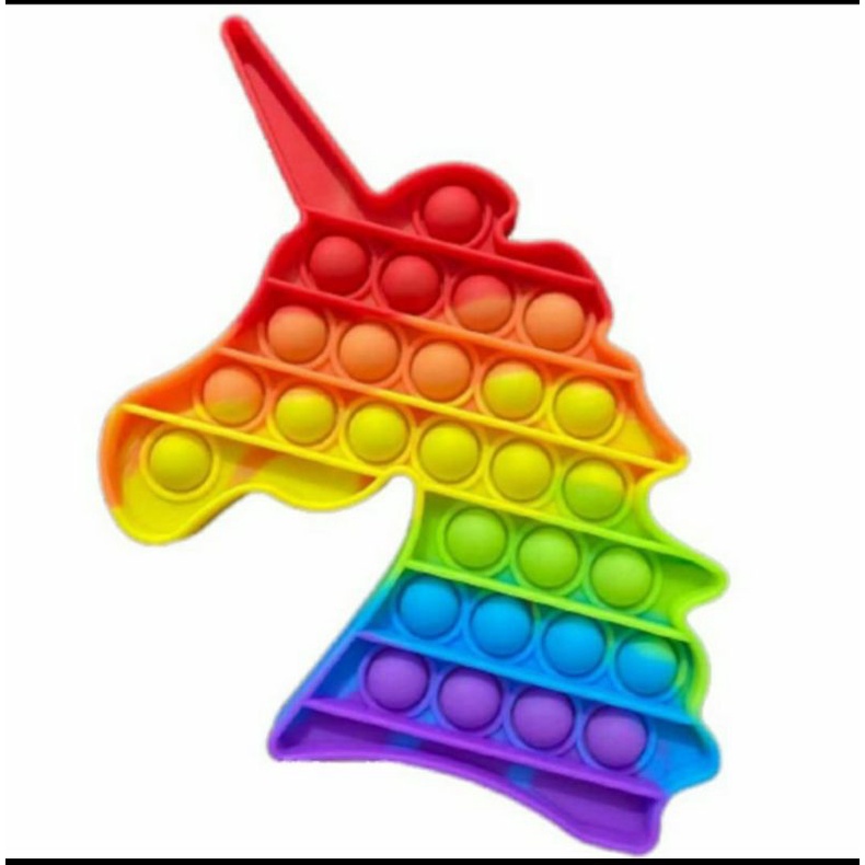POP IT RAINBOW UKURAN JUMBO MAINAN FIDGET RELIEVE STRESS TOYS/MAINAN PENGHILANG STRES-4