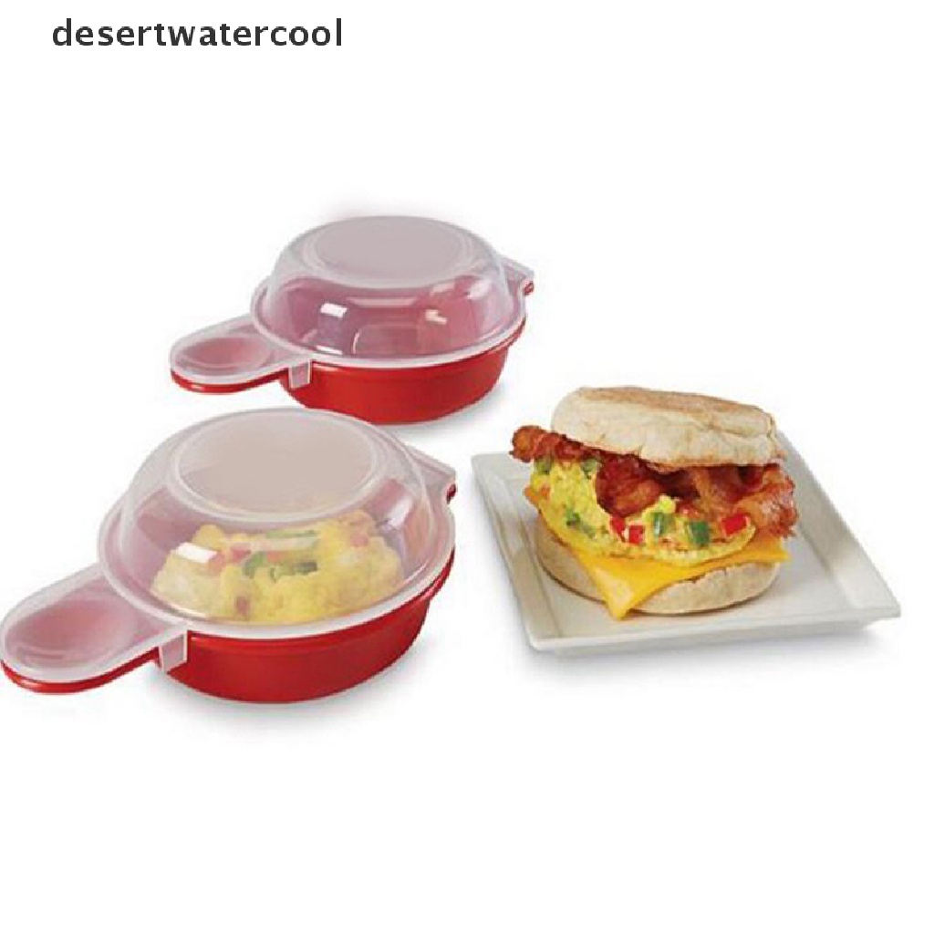 Deid 2Pcs Alat Pembuat Keju / Telur Hamburg / Omelet 1 Menit Untuk Microwave