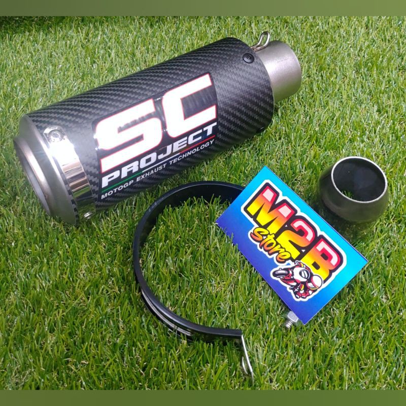 Knalpot racing SC project ASLI ORI CARBON KARBON import