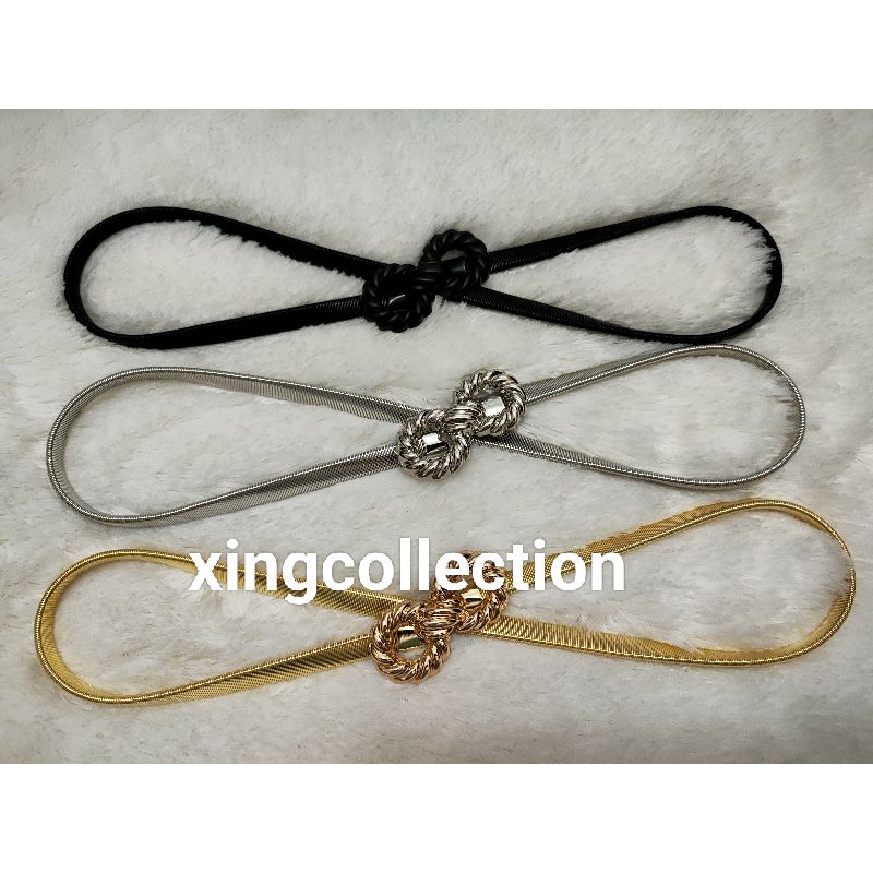 Ikat Pinggang Wanita Elastis Sabuk Rantai Gamis Ikat Pinggang Rantai