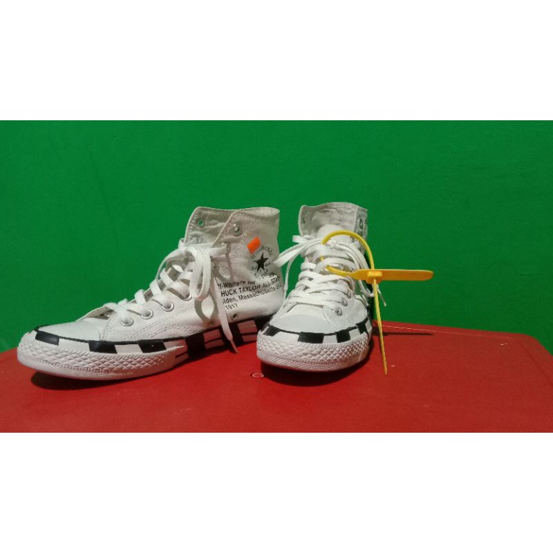 sepatu converse x off white second
