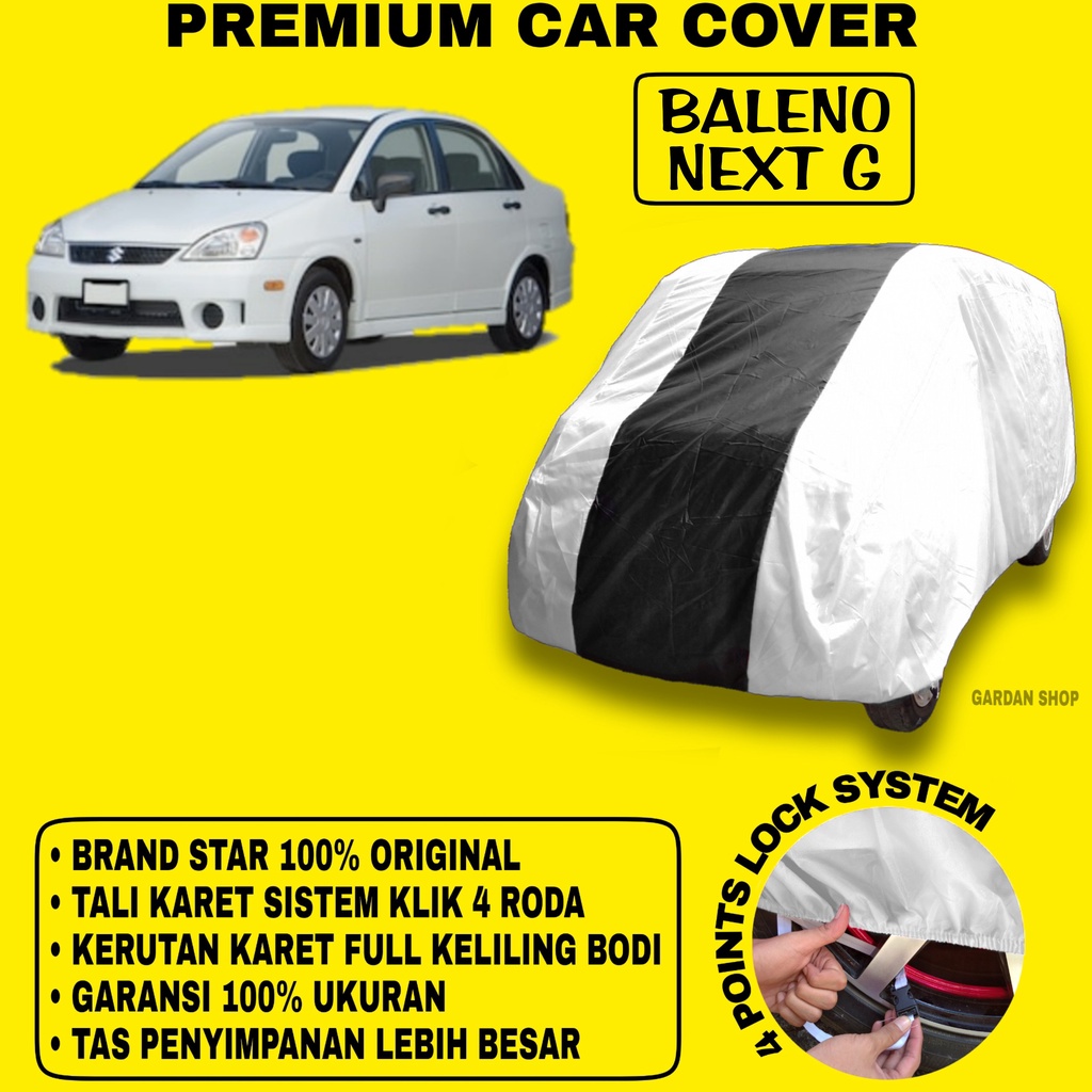 Body Cover BALENO NEXT G SILVER HITAM Penutup Bodi Mobil Baleno Next G Waterproof PREMIUM