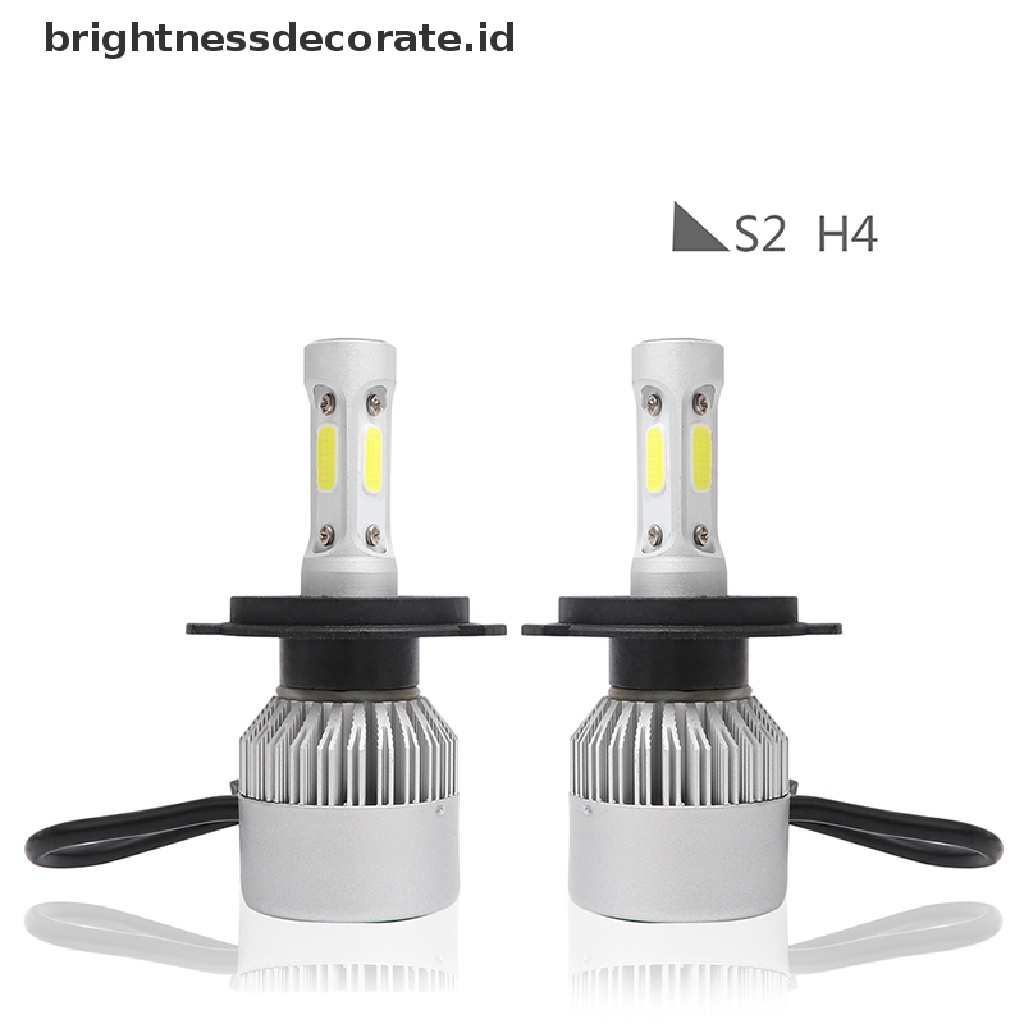 2pcs Lampu Depan Led H4 Hb2 9003 285000Lm 1950w High Power