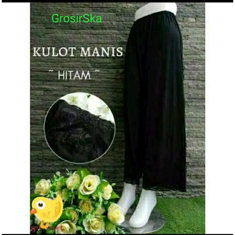 Androk Kulot Dewasa Hitam - 1pcs// 3pcs// 6 Pcs