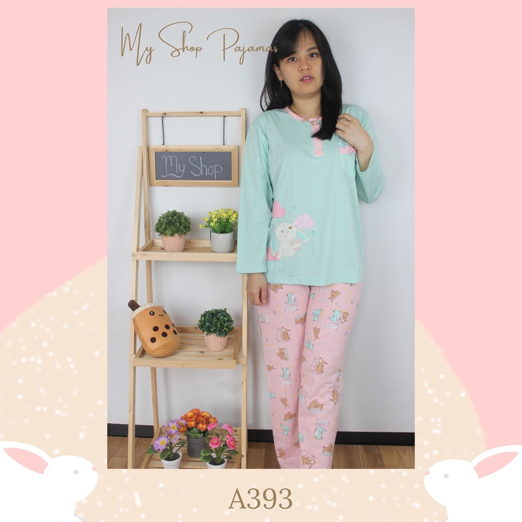 PIYAMA BABYDOLL PAJAMAS ANNE CLAIRE / BAJUTIDUR BABYDOLL SETELAN TANGAN LENGAN PANJANG CELANA PANJANG DEWASA WANITA SLEEPWEAR PP-2