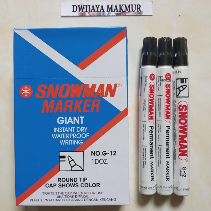 

Spidol Permanen Snowman Warna Hitam - Hitam Dwija522 Segera Beli