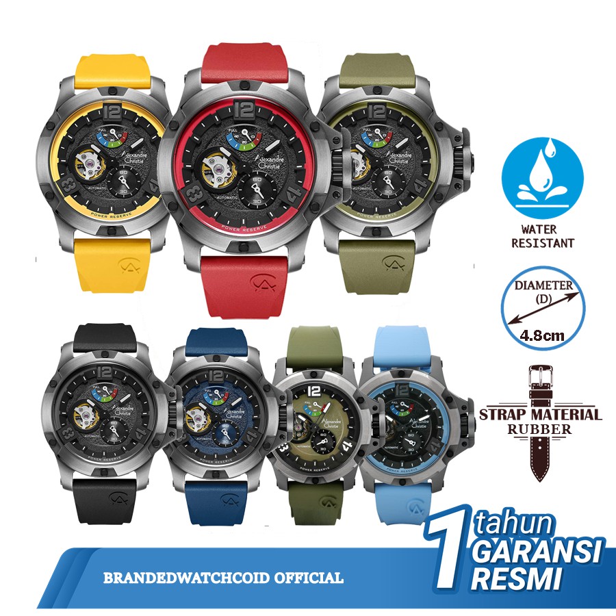 Alexandre Christie AC 6295 Jam Tangan Alexander Christie Pria Original Diameter 4,8 cm