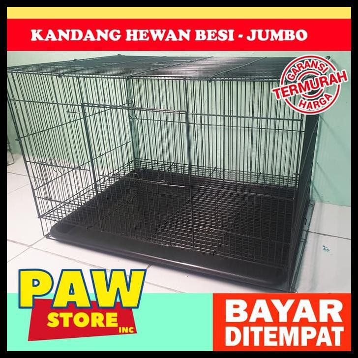 Kandang Lipat besi untuk anjing kucing burung ukuran JUMBO - Murah