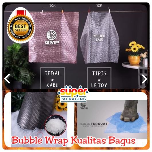 Gosend Grab Only! Bubble Wrap Putih 50M 125 Cm Bubble Wrap Bening Roll 50 M Meter Bubble Warp