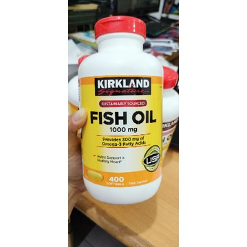 Kirkland Signature Fish Oil 1000mg 400 softgels