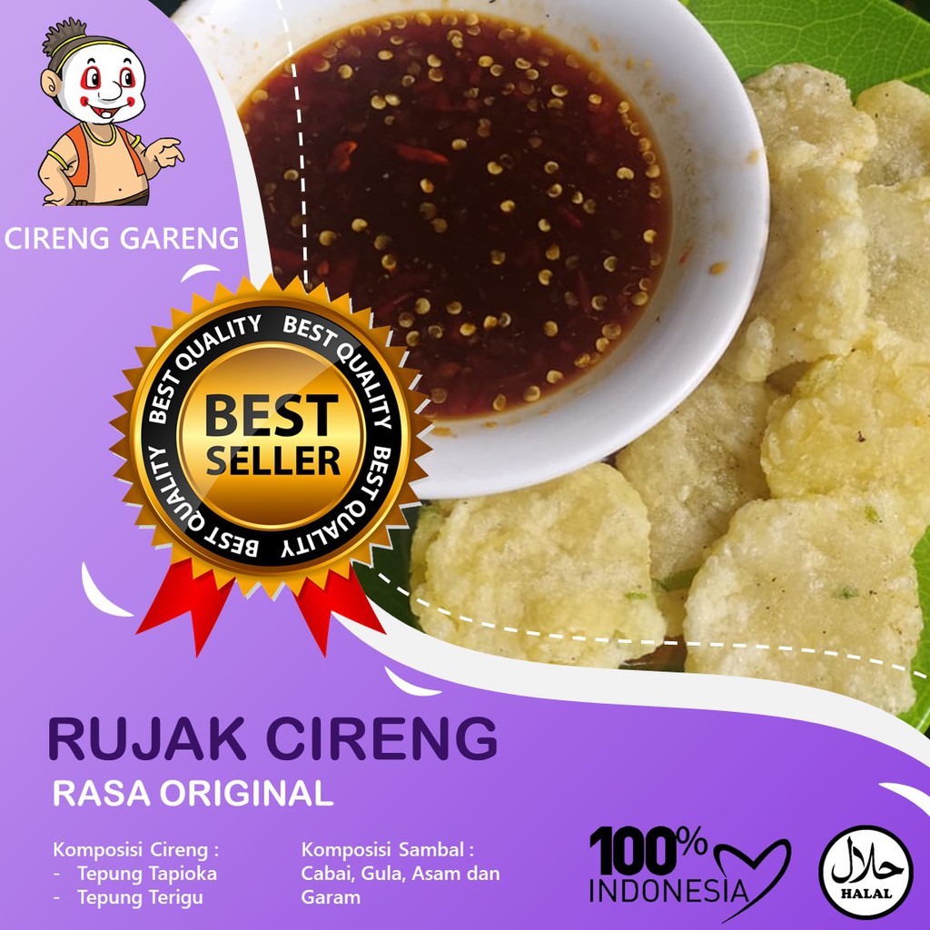 

RUJAK CIRENG ORIGINAL CRISPY ENAK NAGIH EMPUK ISI 15