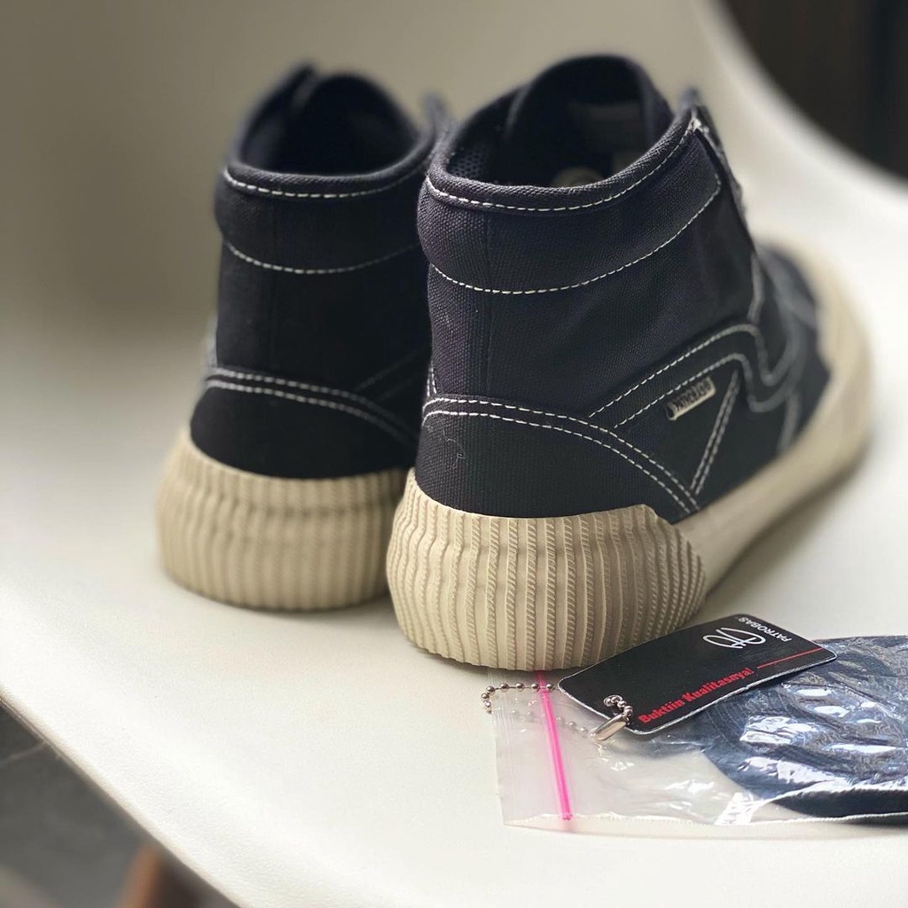 Sepatu Patrobas Equip High Black White Original (FREE KAOS KAKI)