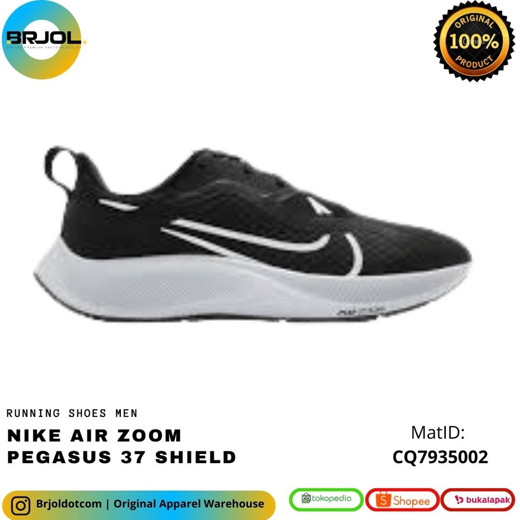 SEPATU LARI PRIA ORIGINAL NIKE AIR ZOOM PEGASUS 37 SHIELD CQ7935002 MEN