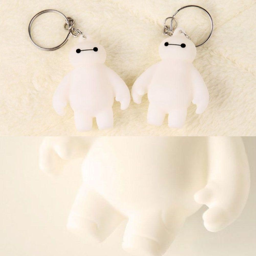 Chookyy Gantungan Kunci Aksesoris Kunci Untuk Anak Perempuan Wanita Key Ring Putih Baymax Kawaii Kartun