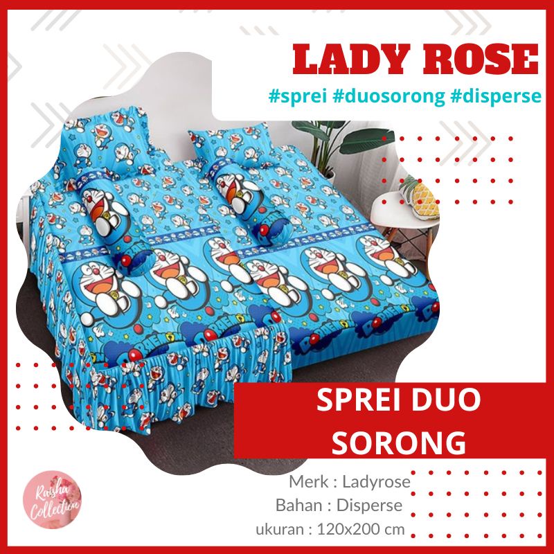 RC Sprei Duo Sorong Lady Rose