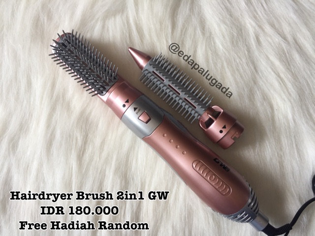 hairdryer brush GW 2in1 , sisir blow , catokan 2in1 , sisir catok , catokan sisir , hairdryer murah