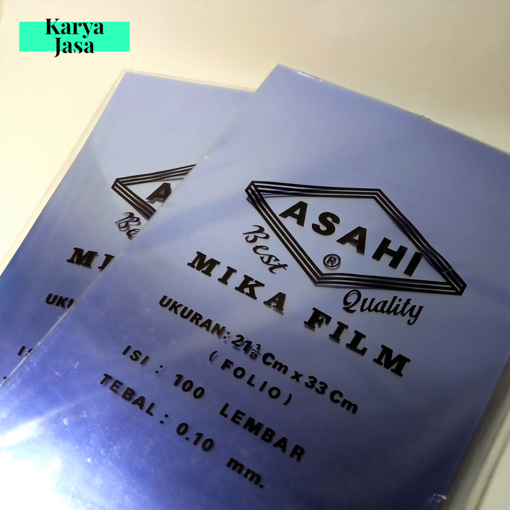

Asahi Mika Film Bening 0.1mm Ukuran F4 | Grosir ATK Medan
