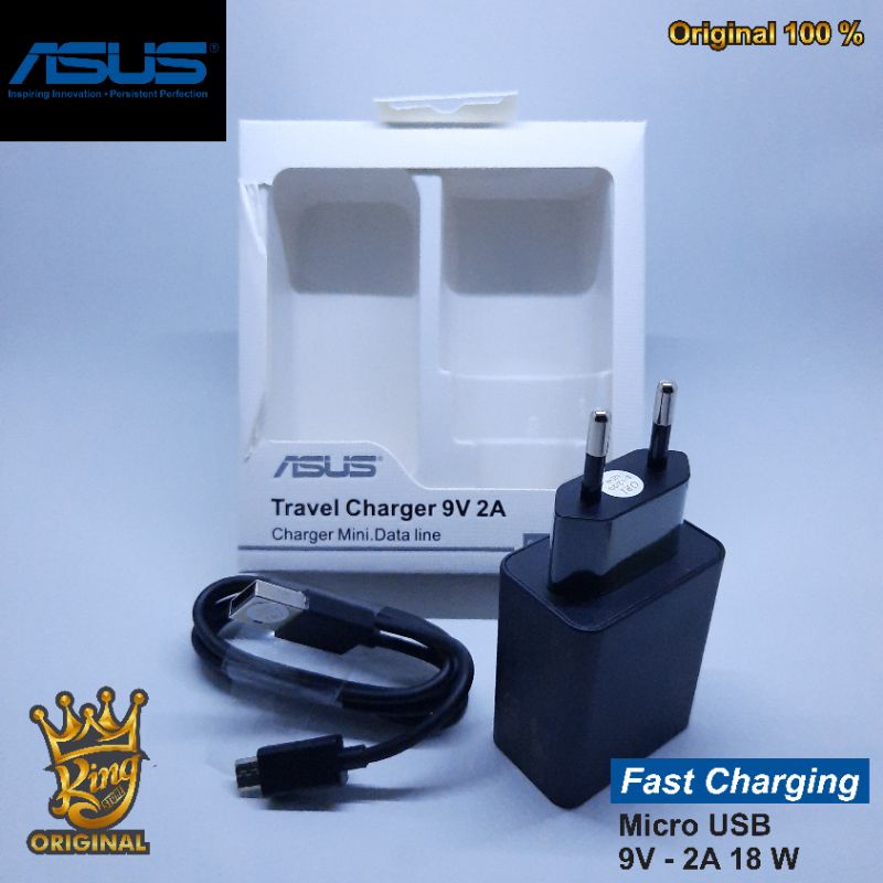 Charger Casan Asus Zenfone Original 100% Fast Charging Zenfone 2 Laser /  3 Max / 4 Max Micro USB