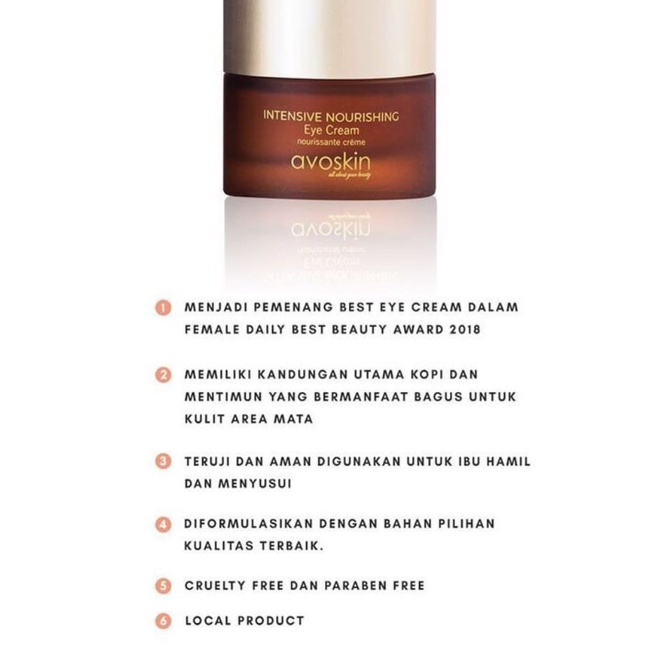 kandungan eye cream avoskin