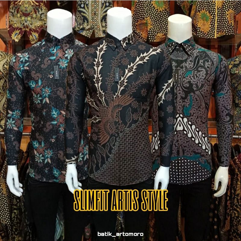 Batik Pria Lengan Panjang Slim Fit Modern Batik Slimfit Pria Distro