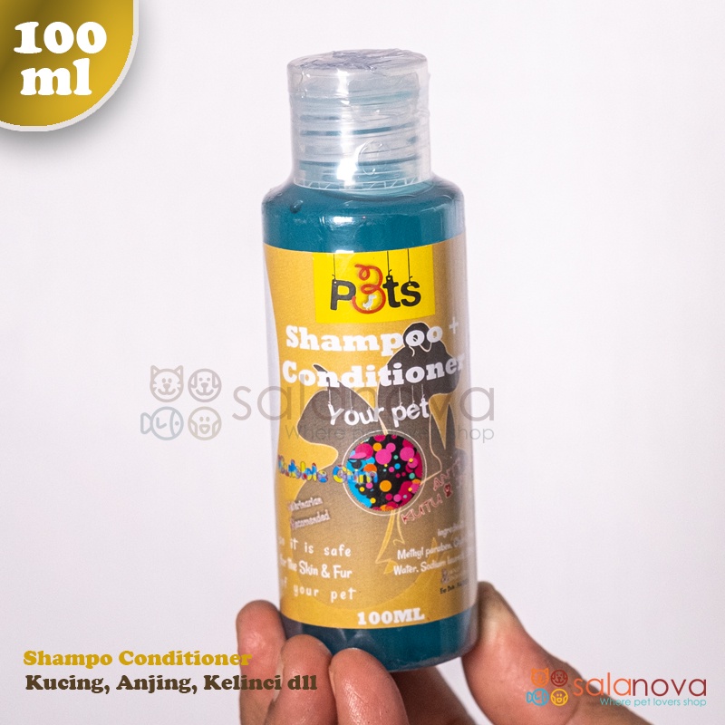 Shampo + Conditioner 100ml Untuk Kucing,Anjing, Kelinci dll.- P3TS