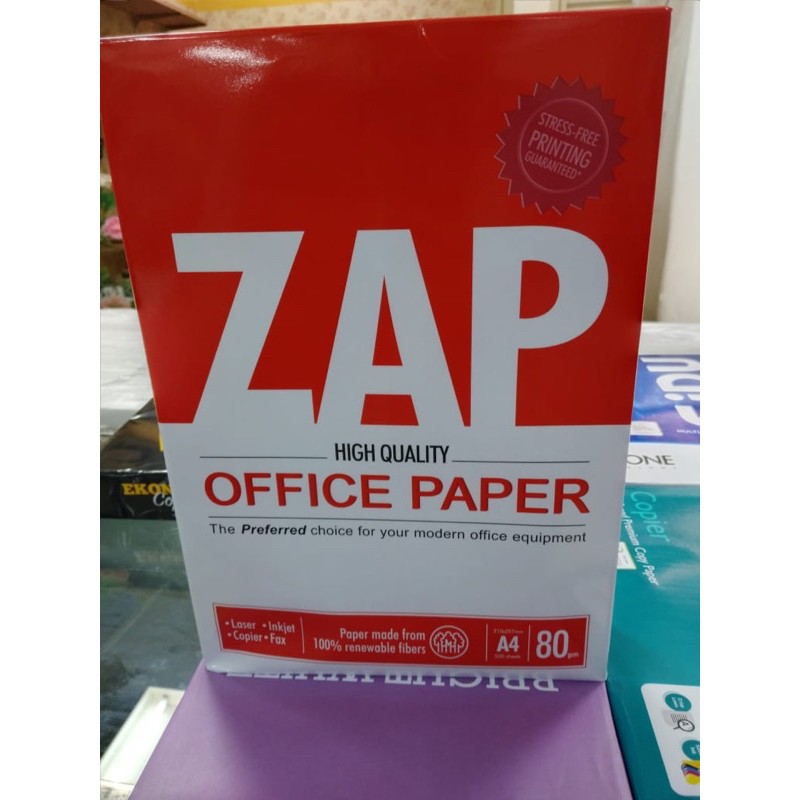 

Kertas FC 80 gsm A4 ZAP