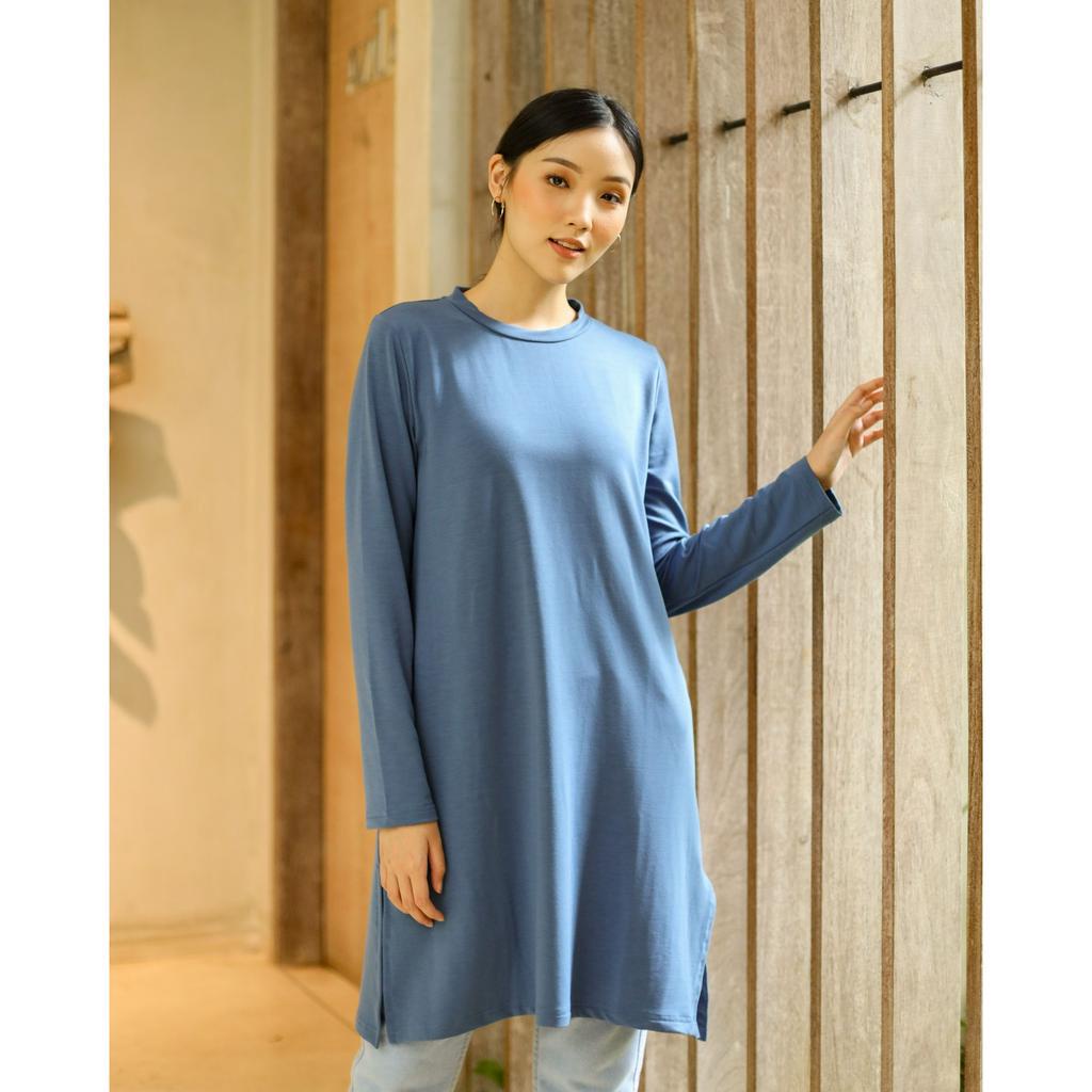 BESTPROMO Geulis.id BASIC TUNIC BASIC COLOR / TUNIK KAOS / TUNIK POLOS