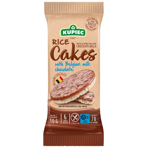PROMO EXPIRED DEKAT KUPIEC RICE CAKES BELGIAN MILK CHOCOLATE 90GR