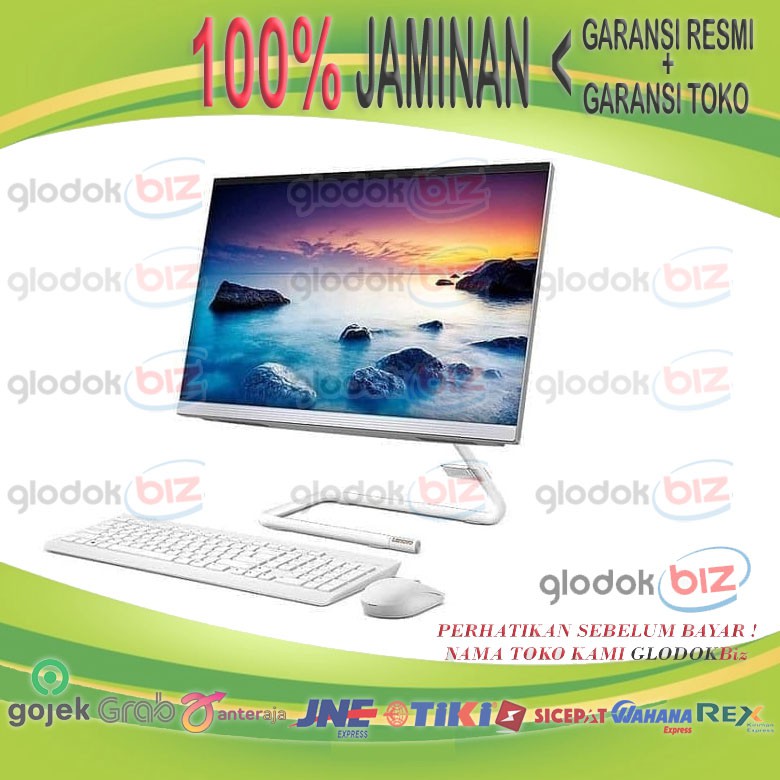 Lenovo A340 i3-10110U 4GB 1TB Radeon 530 21.5" W10 White