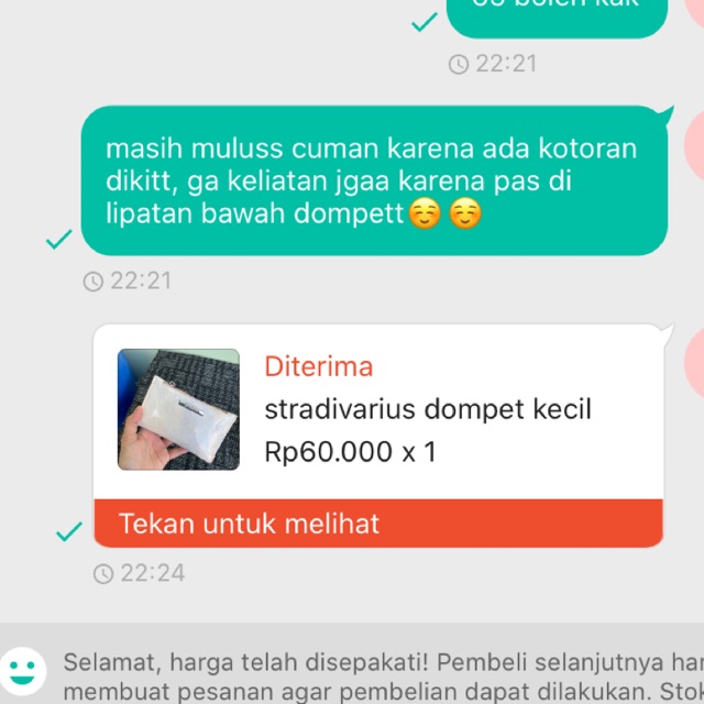 stradivarius dompet kecil