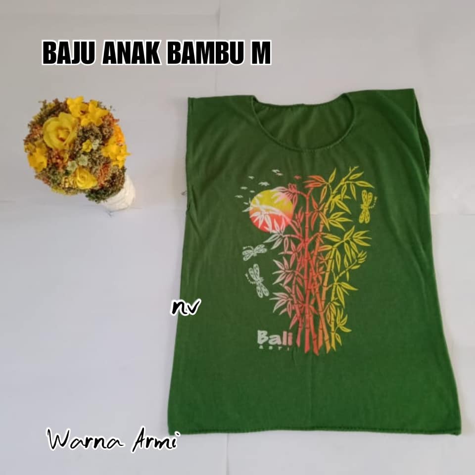 BAJU ANAK BAMBU UK.M ( UMUR 3 - 5 TAHUN )