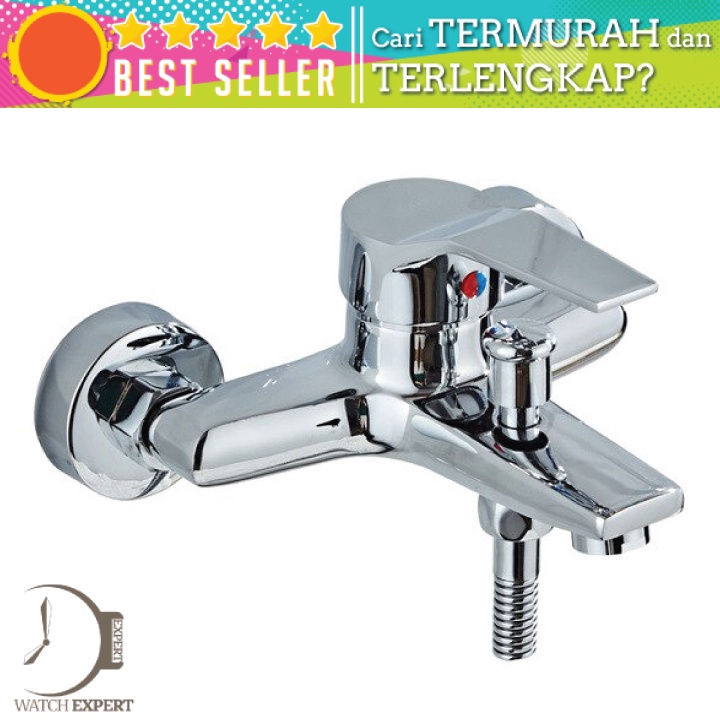 Bisa COD Keran Air Valve Shower Wall Mounted Chrome Stainless Steel - Rozin A-770