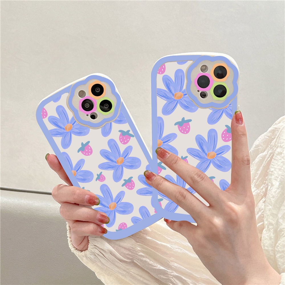 Soft Case Silikon Motif Bunga Untuk iPhone 11 Pro Max 12 Pro Max 13 Pro Max XR X XS Max