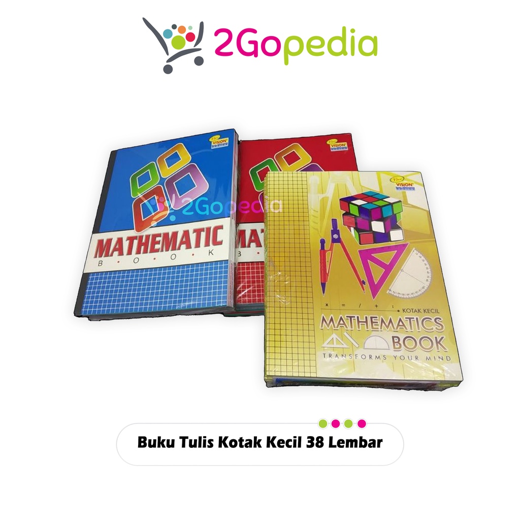 

Grosir Buku Tulis Kotak Kecil 38 Lembar Vision (1 Pcs)