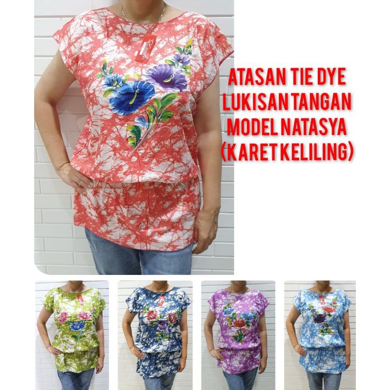 ATASAN TIE DYE TERBARU BAHAN CATTON RAYON