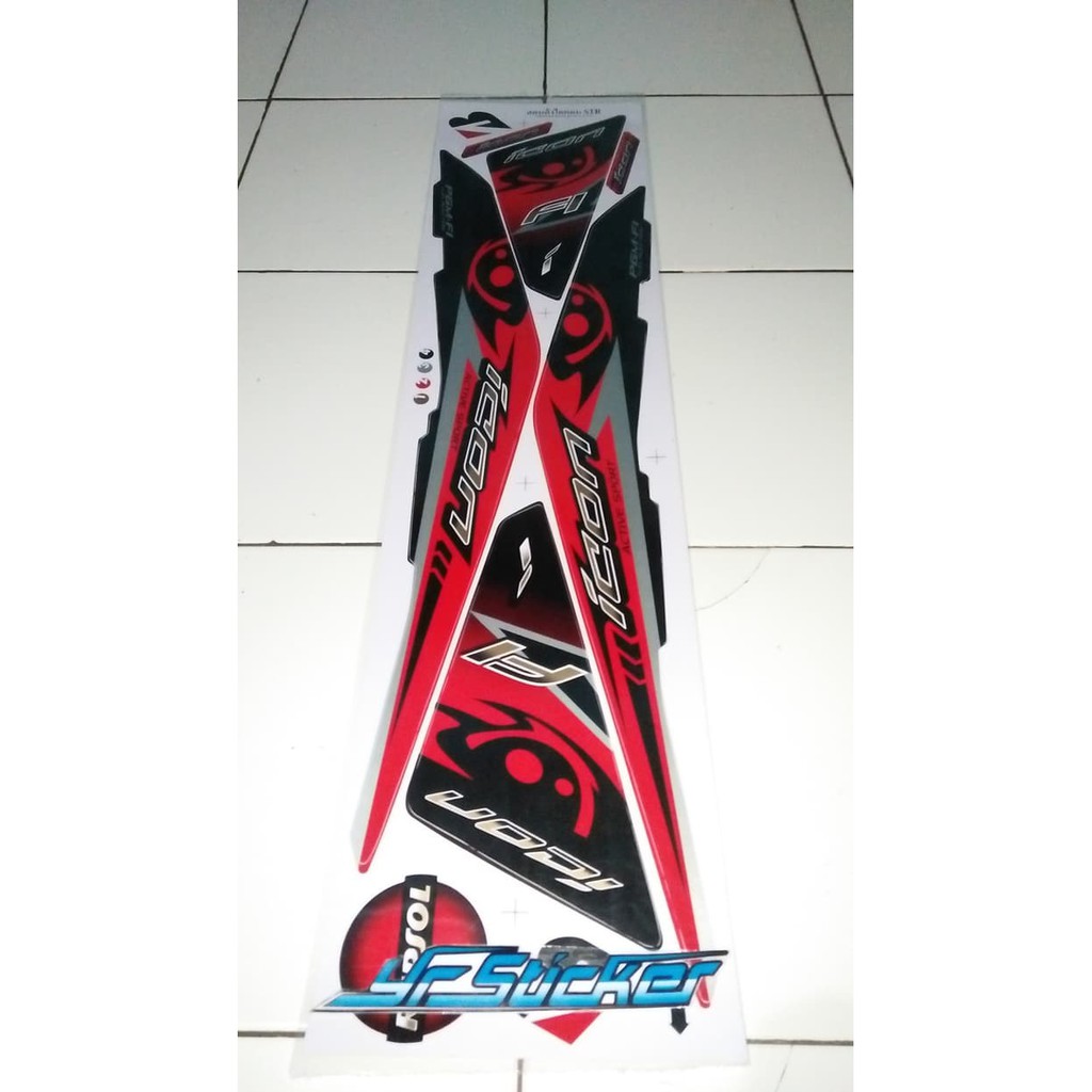 striping sticker variasi honda beat fi 2013-2015 icon mata -2 f1021