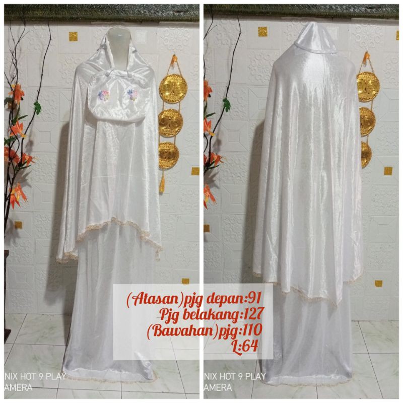 mukena embos kaos setelan & terusan