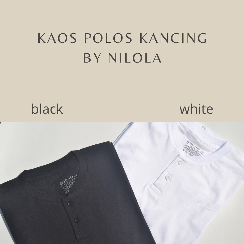 KAOS POLOS KANCING/KAOS KANCING PRIA