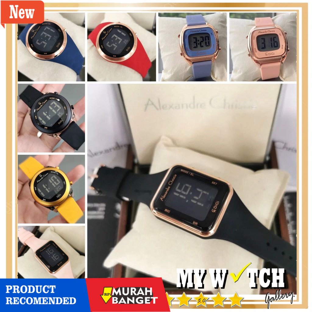 Jam digital wanita terbaik- Alexandre Christie AC Jam Tangan Alexander Christie Digital Wanita Origi